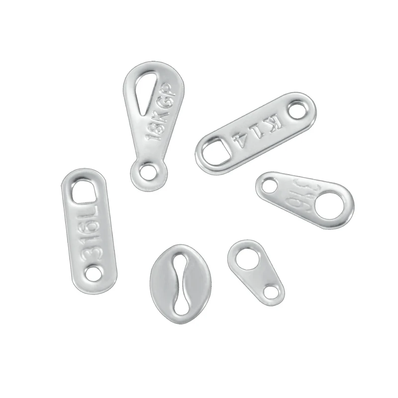 Stainless Steel Charms Round Dog Tag Pendant Blanks Pendants For Custom Necklaces DIY Jewelry Making Supplies