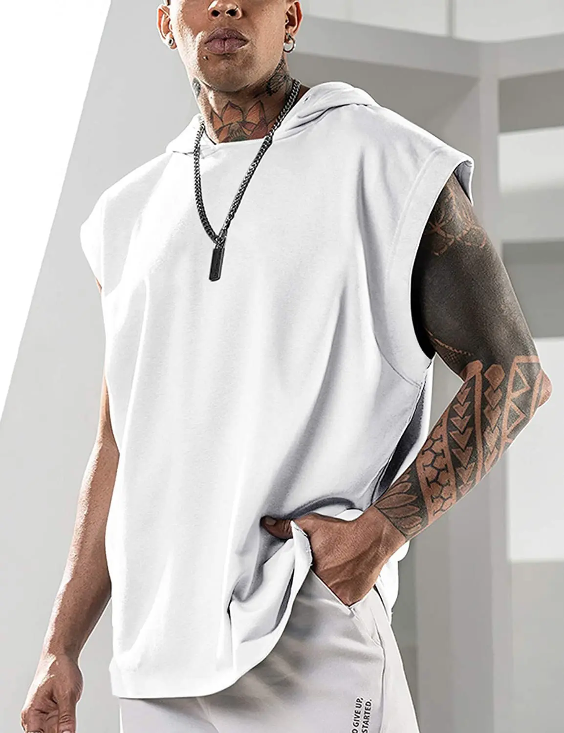 New Sleeveless Sports Vest Breathable Slim Training Pullover Running T-shirt