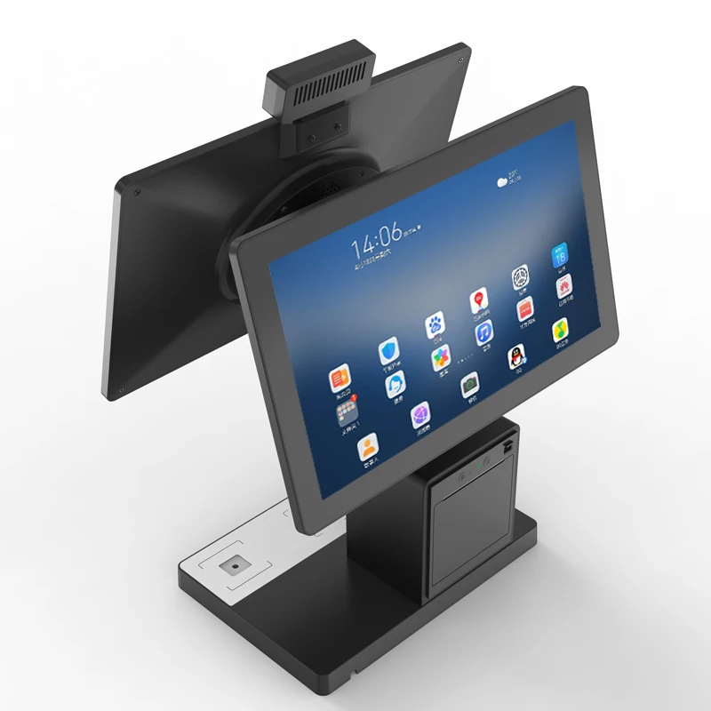 15.6 pos monitor 15.6 inch pos touch screen monitor 15.6 inch metal case all in one pos with supermarket