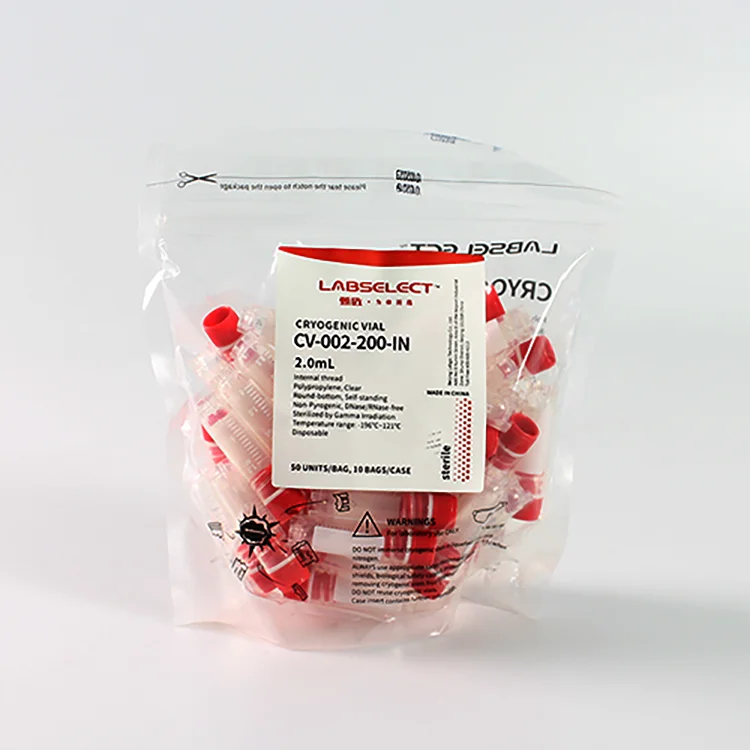 
Factory price wholesale 2ml cryo tube plastic selfstanding 