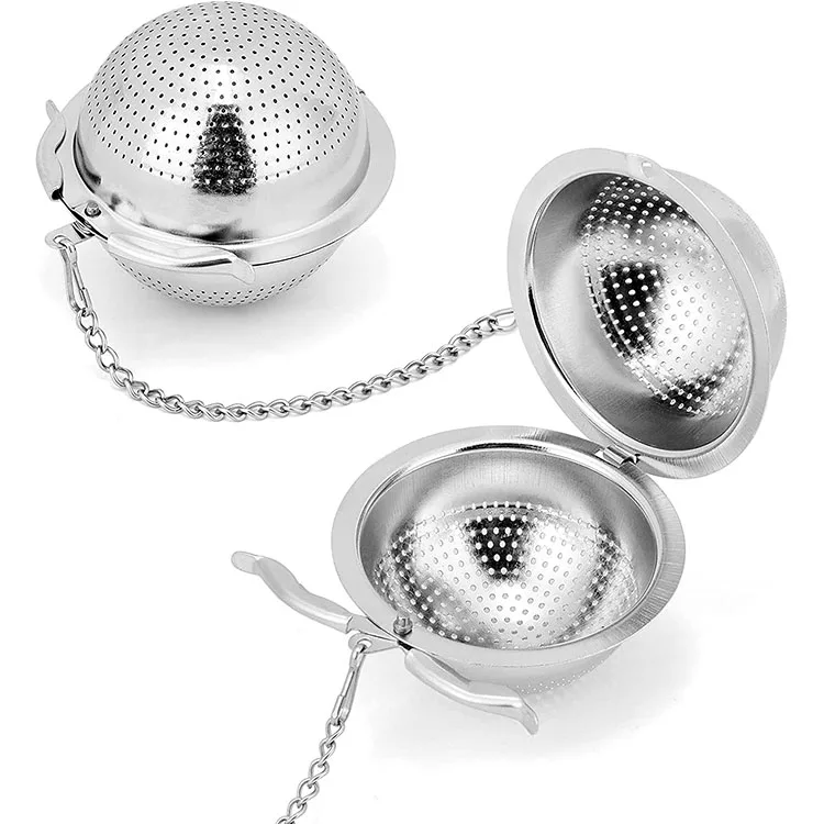 Wholesale 45mm 50mm Stainless Steel Ball Tea Infuser Filter Diffuser Tea Strainer
