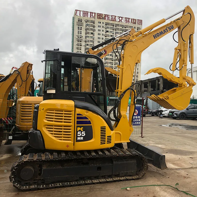 JUEFU used mini excavators small digging machine Komatsu  pc55 pc56 mini digger Hydraulic Crawler Excavator
