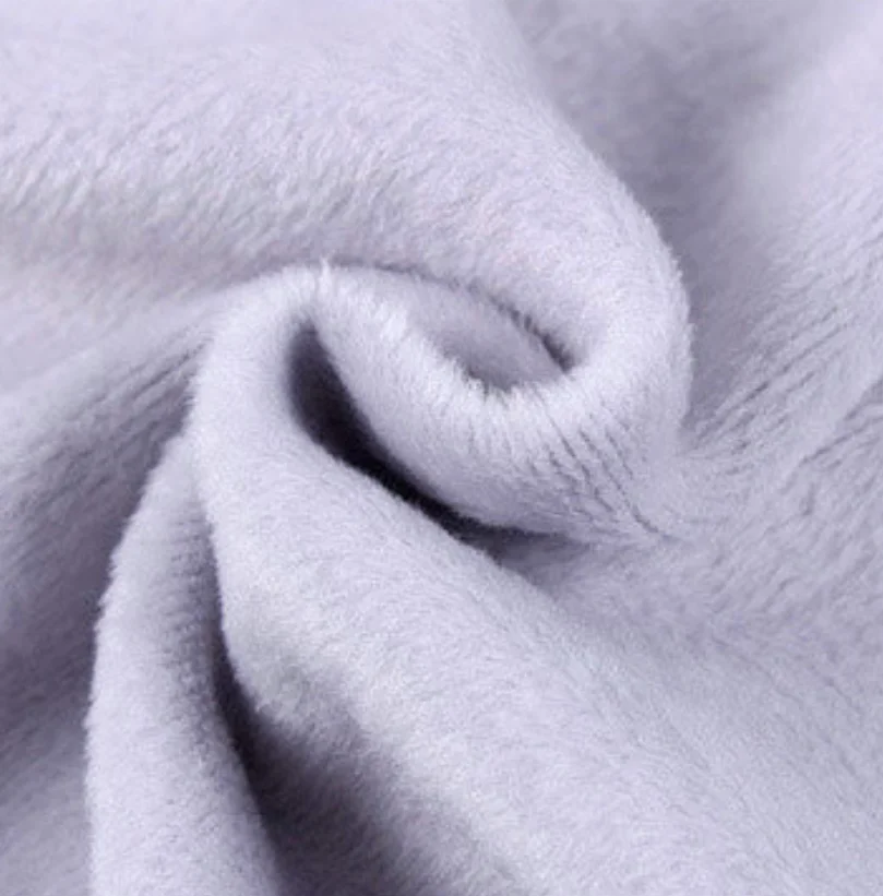 300GSM warp-knitted velvet reactive print cotton polyester fabric for Leggings Thermal Underwear