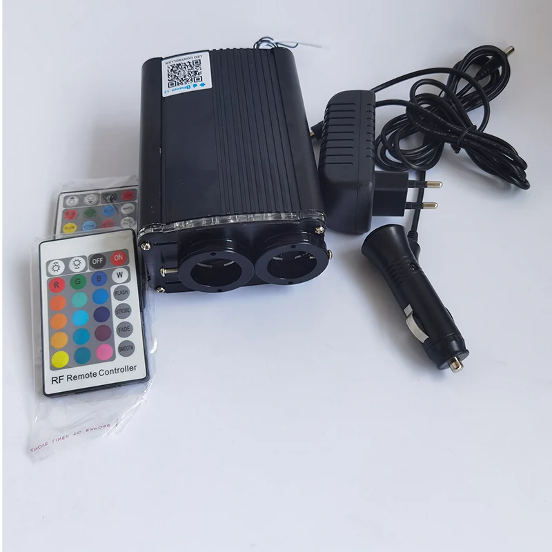 Chinese manufacturer 32W 2 ports RGBW wifi phone app twinkle fiber optic light source lighting engine