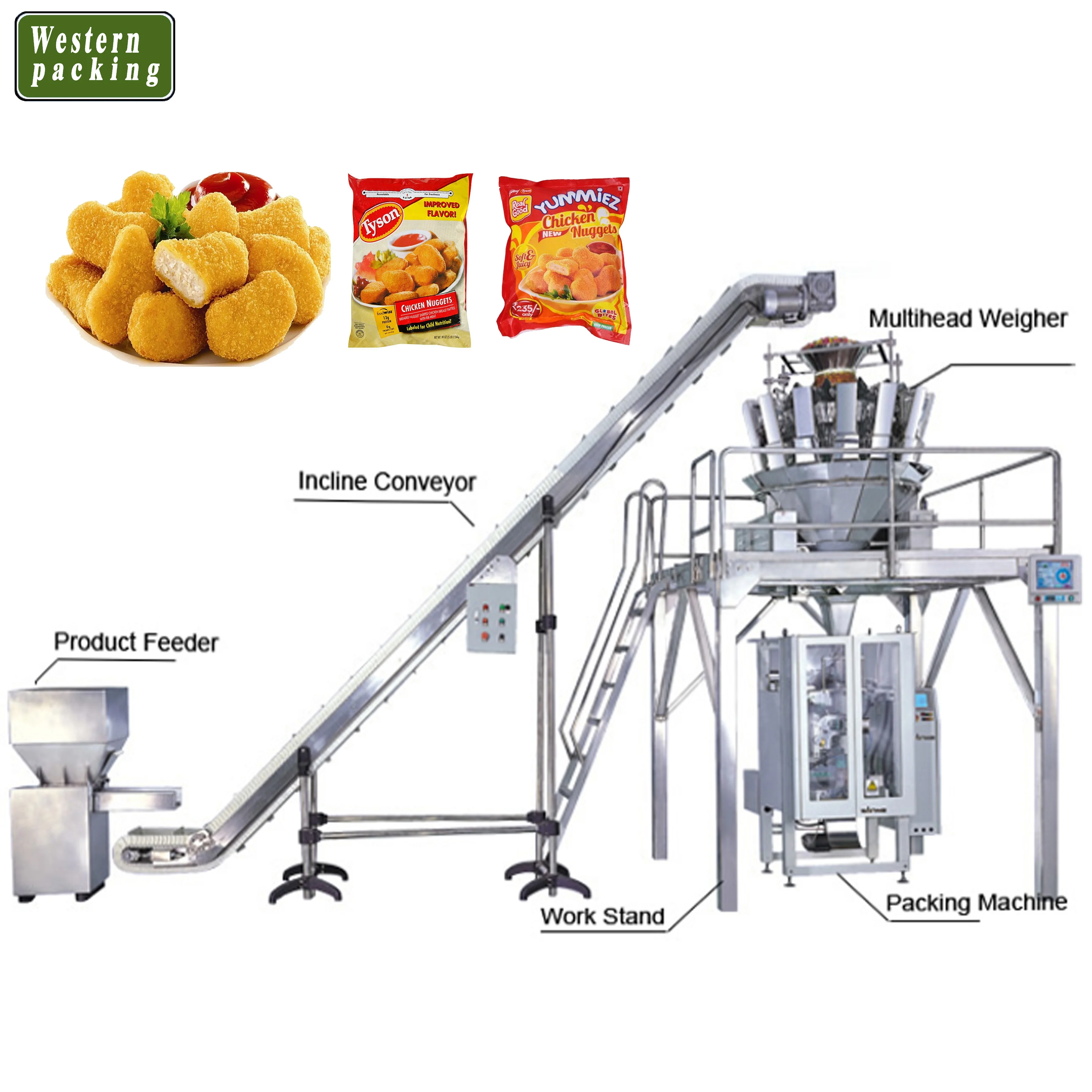 Automatic Granule Multi-function Packaging Machines 1kg 2kg Potato Chips Machine