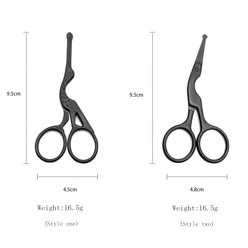 Grooming Beauty Makeup Professional Groomer Eyebrow Brow Lash Mustache Paper Nasal Safety Scissors