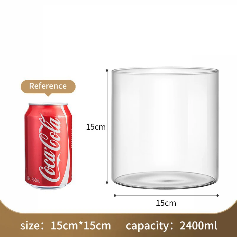 Декоративная ваза для гостиной из боросиликатного материала