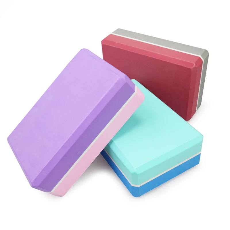 
Multi colors Pilates EVA Yoga Block Brick Sports Exercise Gym Foam Workout Stretching Aid Body Shaping Health Training for women 