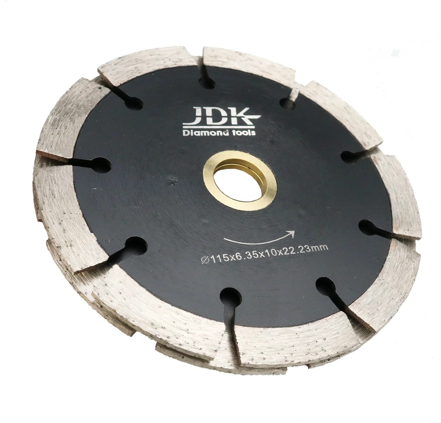 JDK 4.5 Inch Diamond Crack Chaser Blade Two Layers Tuck Point Blades for Mortar Joint Removal, Grout Repair and Masonry Surface