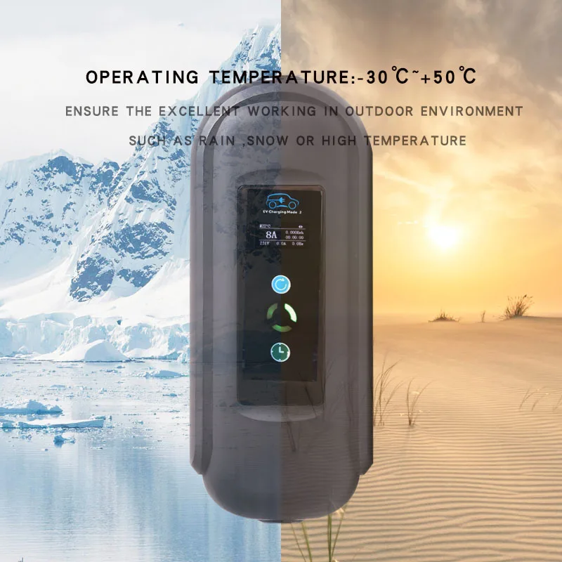 Портативный Уровень 2 дома EVSE зарядное устройство типа B 220V 10A 13A 16A 32A 7.4kw IEC 62196-2 или тип 1 GB/T штепсельной вилки
