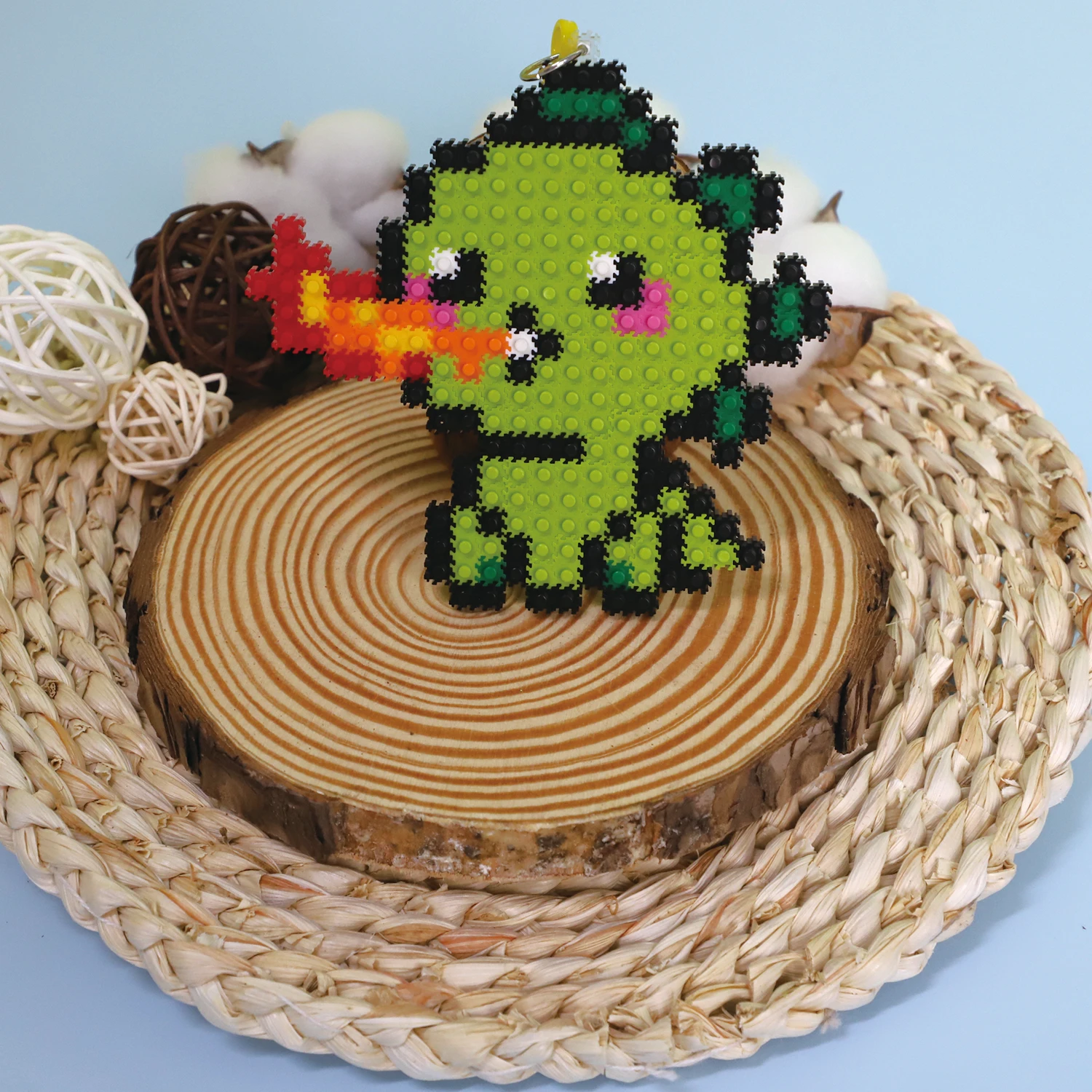 DIY kit 3D Kids Toys Handmade Puzzle hobby kit Children Blocks  Keychain building block