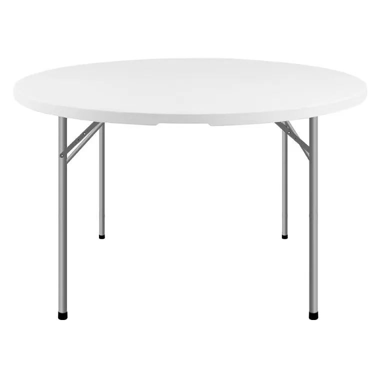 New Hot sale 5FT 10 People Round Banquet HDPE plastic Folding Dining Table For Outdoor Events