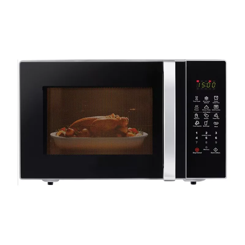 1.1cuft Counter Top Green LED Display Multi Function Microwave Oven