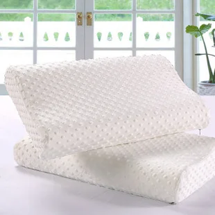 Wholesale Comfortable Wave Shape Neck Support Natural High and Low Memory Foam Pillow