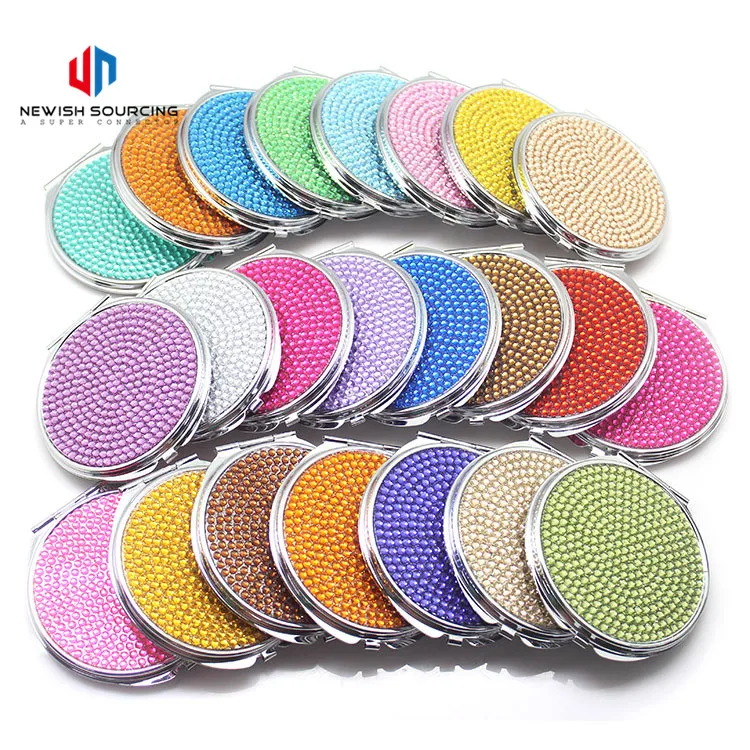 Wholesale Mini Plastic High Quality Single Sided Cosmetic Small Pocket Beauty Mirror