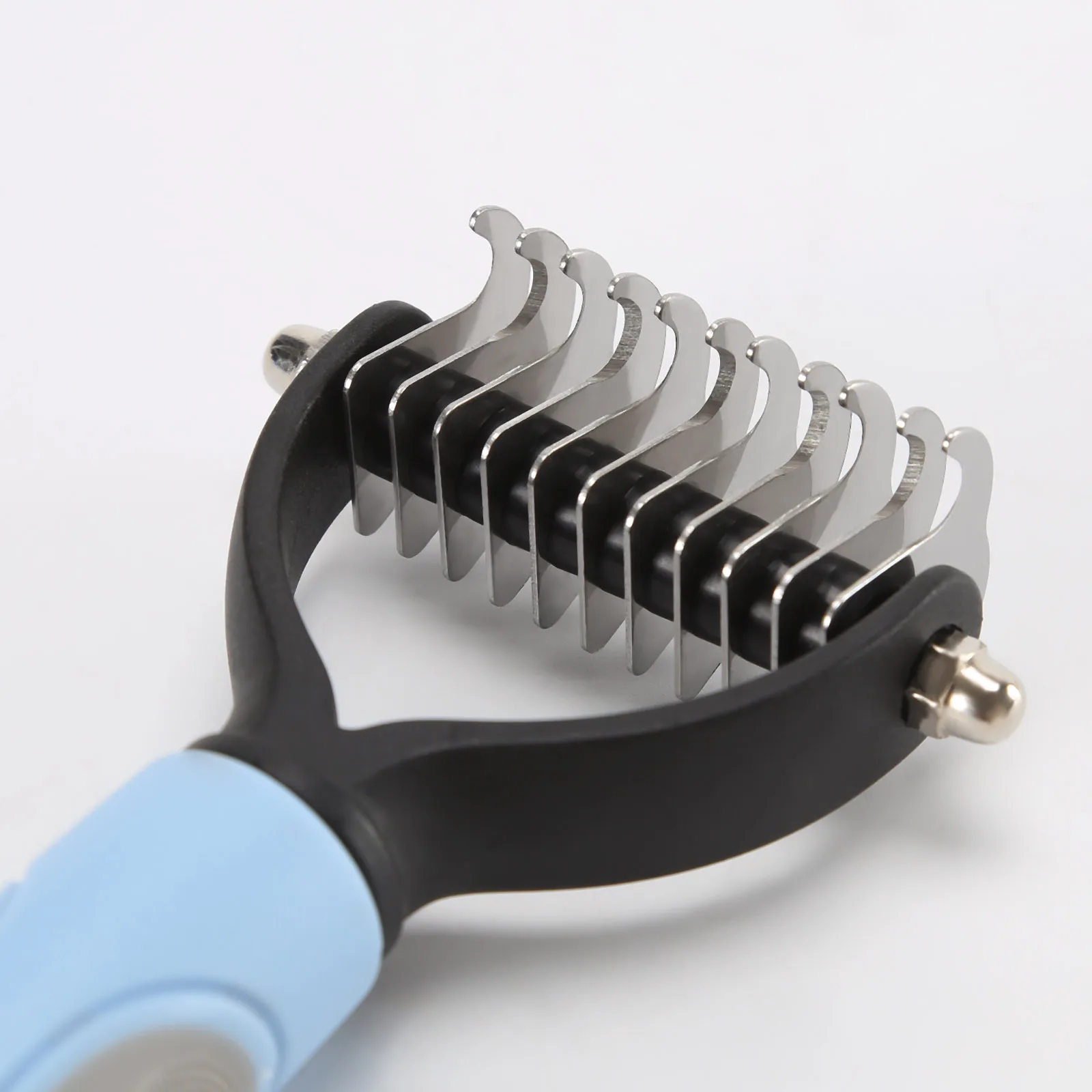 Professional Pet Hair Comb Removal Tool for Dogs and Cats Effective Fur Trimming and Dematting Comb for Long Hair Curly Coats