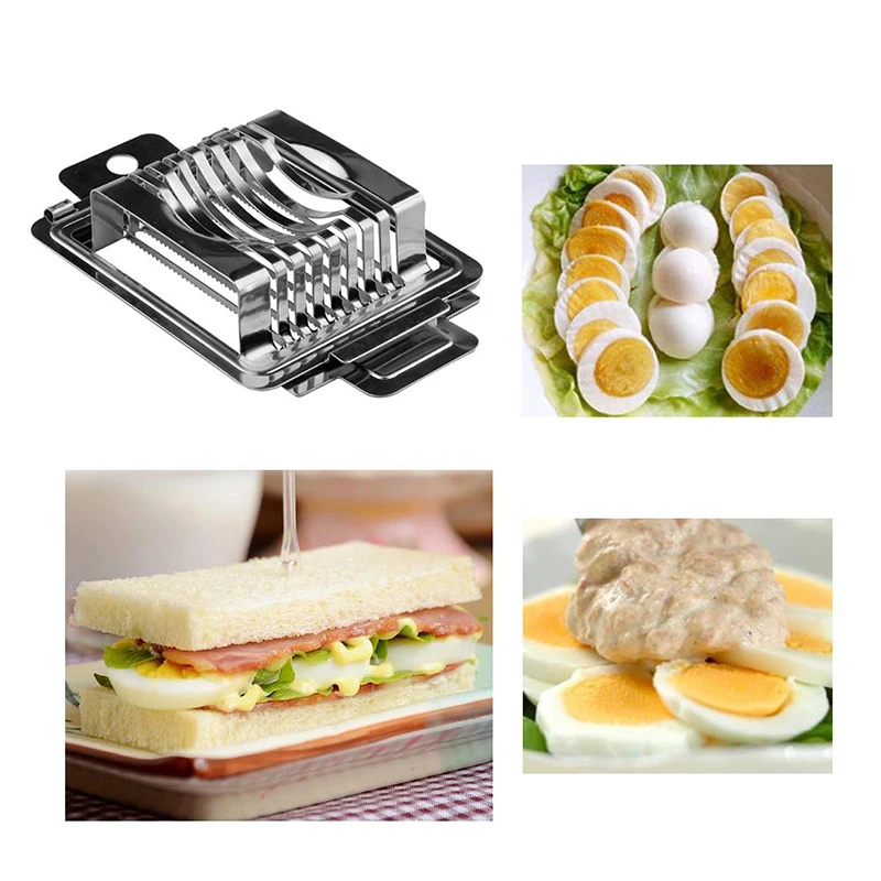 Hot Egg Slicer Cutter Stainless Steel Cutter Section Cutter Wire Egg Slicer For Kitchen Tools