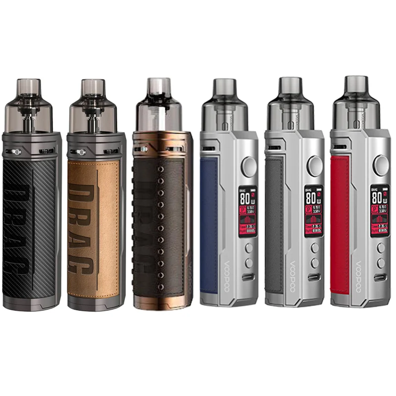 
Wholesale Original VOOPOO DRAG X Pod Mod 80W PnP Pod MTL Coils Without 18650 Battery Vape Kit 