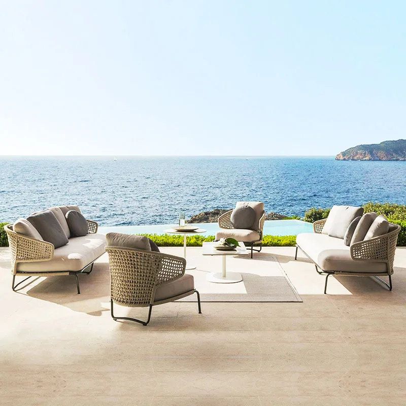 wholesale Resort garden outdoor furniture patio wicker set outdoor rattan furniture
