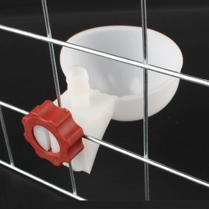 White Plastic Automatic Poultry Drinker Water Bowl Pigeon Chicken Feeder and Drinker for Farm