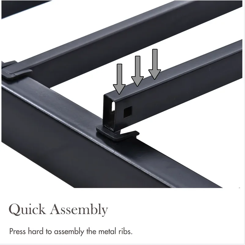 New Arrivals Full Size Adult Loft Bed Room Furniture Metal Bed Frame Double Bunk Bed Set