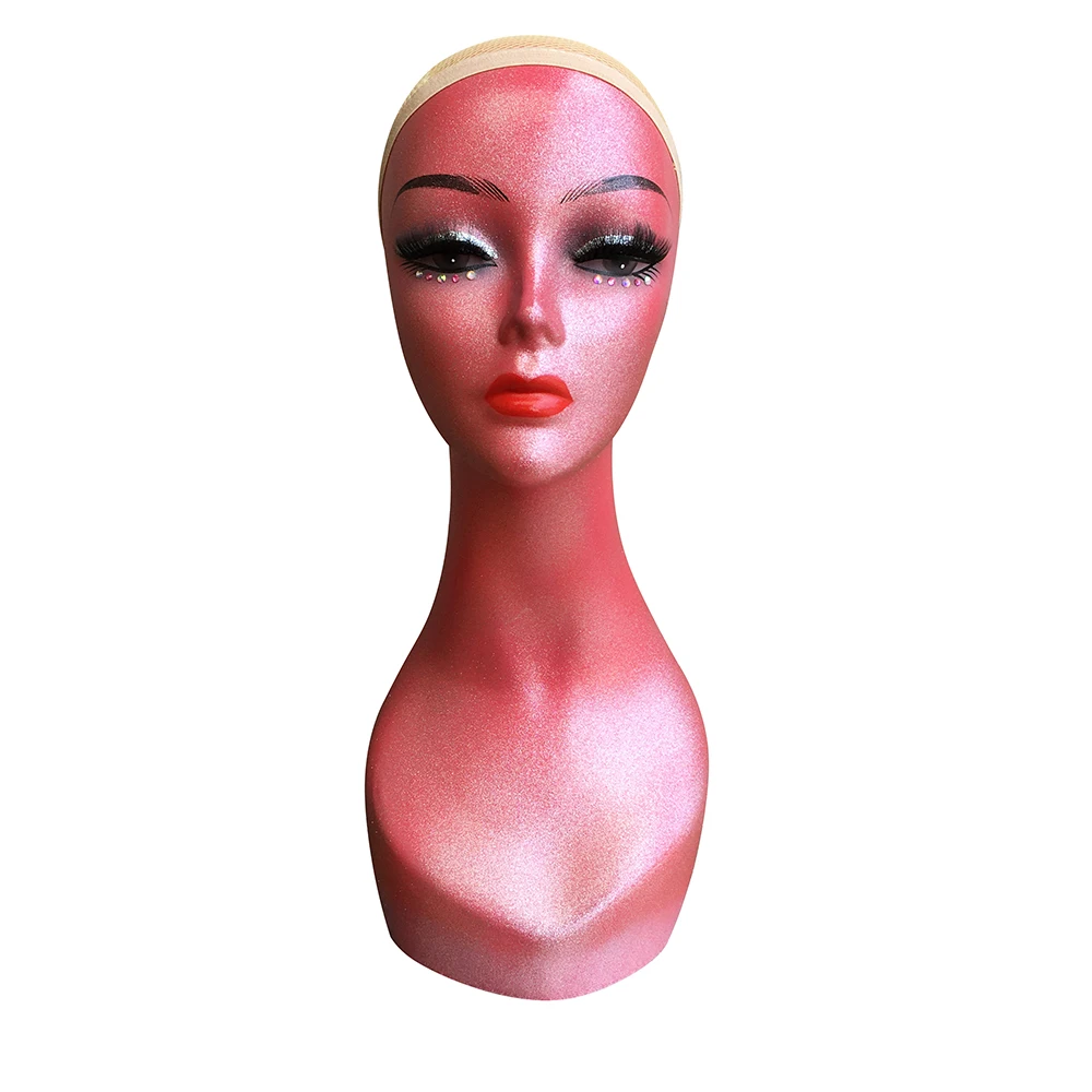 Fashion lifelike European model head wigs jewelry display make up female manikin mannequin heads without shoulder for sale
