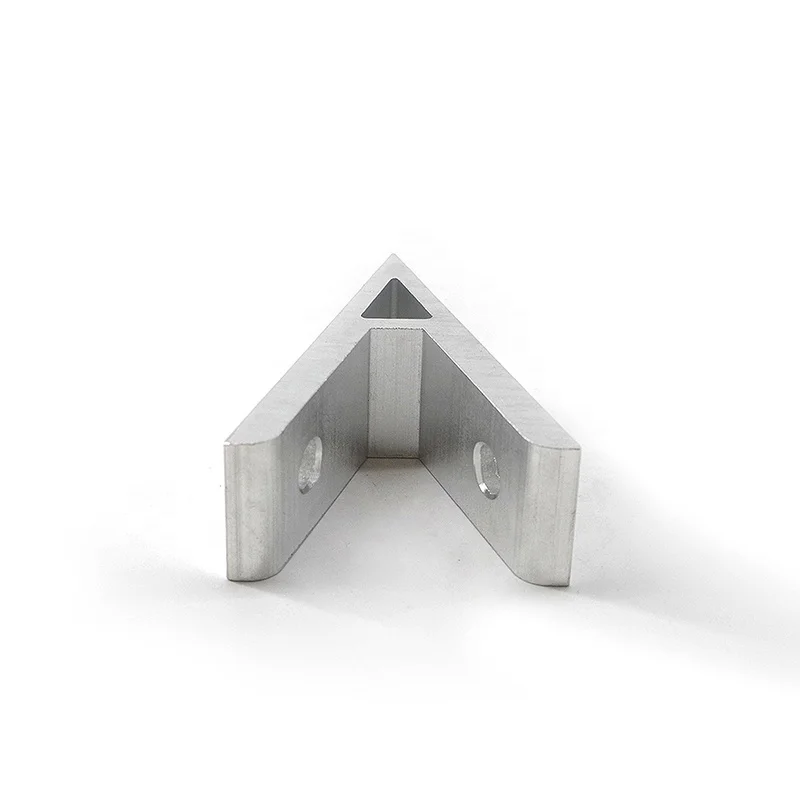 Verified Supplier 2 hole 3030 45 degree  inside support corner bracket connector T-SLOTTED EXTRUSION  T-slotted Profile