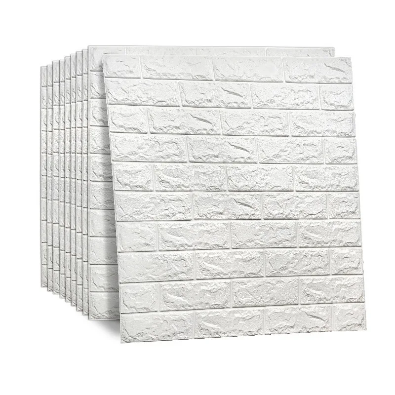 cheap price adhesive brick foam 3d wallpaper hotel wall decor stickers