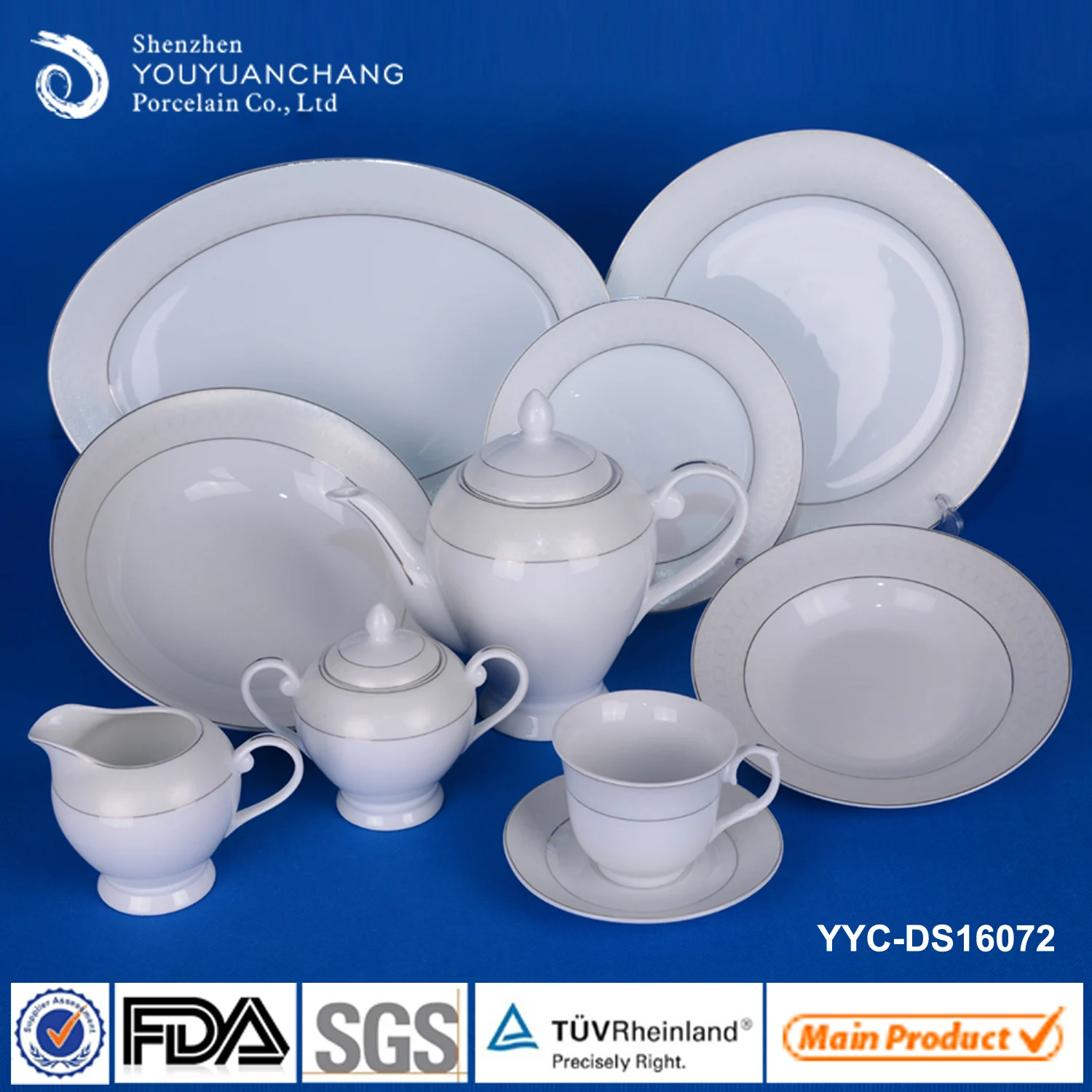 
Stock 47pcs porcelain dinner set cheap price 
