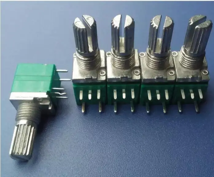 B5K 10K 20K 50K 100K 9mm single 5 pins switch potentiometer