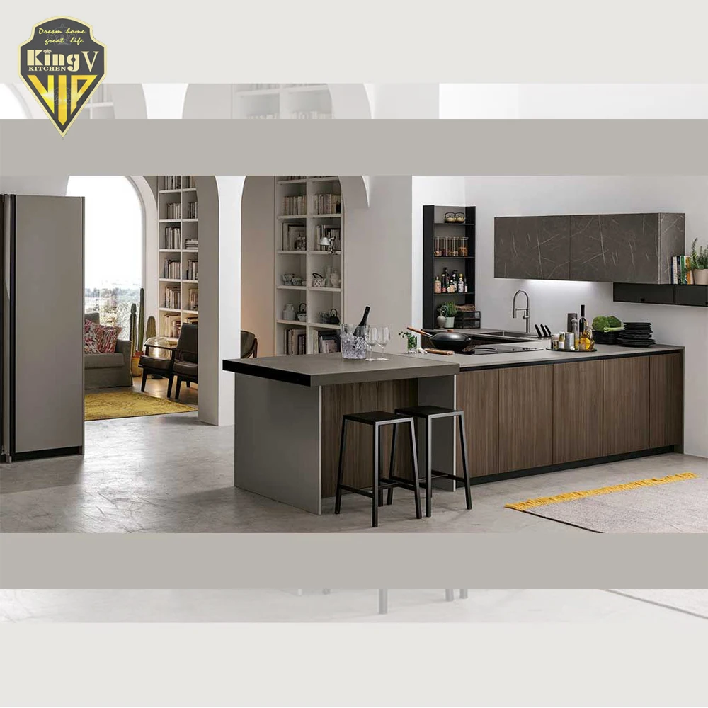 Modern style kitchen natural stone desktop high quality kitchen customization made in china