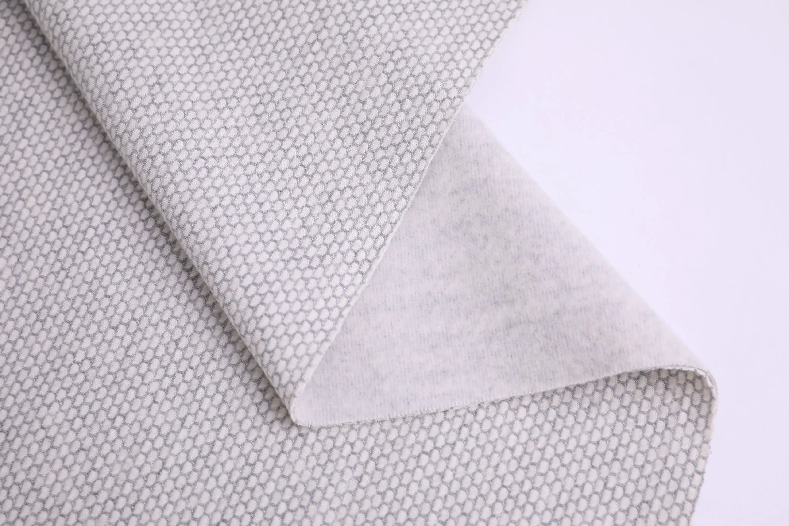 2024 Hot Selling Knitted Stripe 95% Organic Cotton 5% Spandex Fleece Micro Cotton Velvet Fabric for Garment