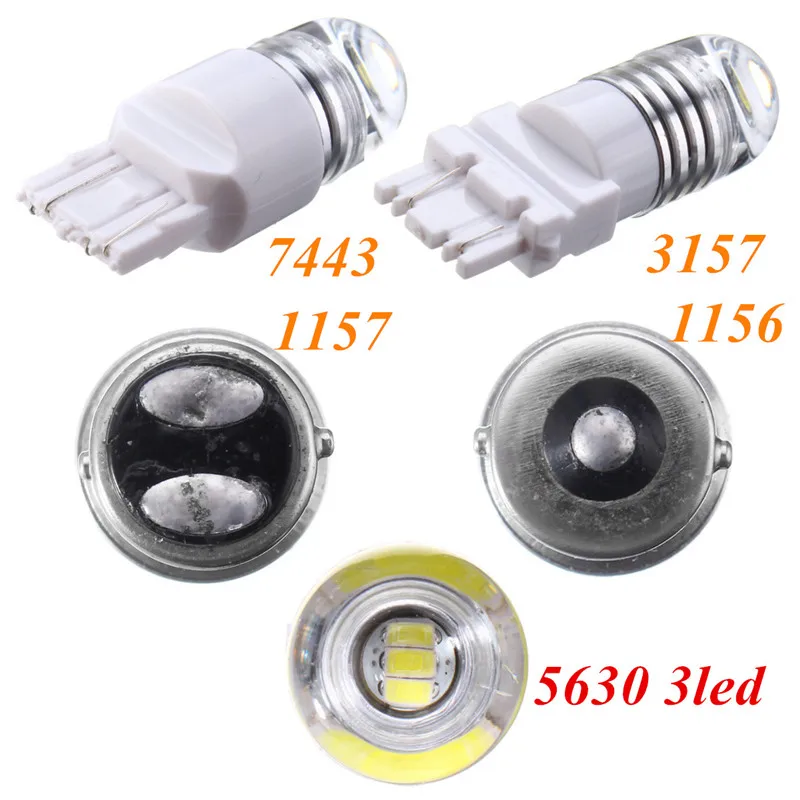 BAY15D 1157 P21/5W P27/7W W21/5W 3157 7440 T25 strobe flash light brake blink light Lamp Bulb DC12 red white Auto Tail Stop