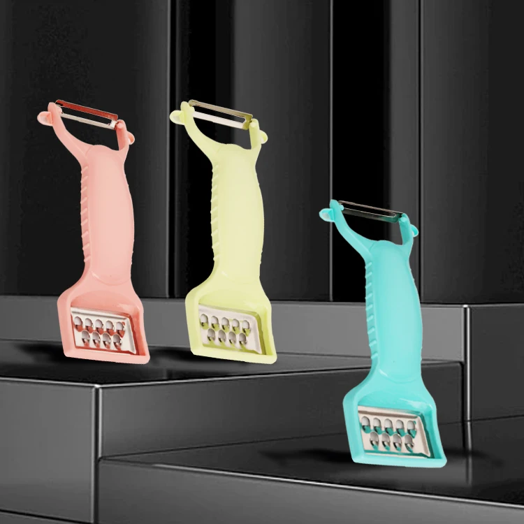 2 In 1 Double Head Peeler Stainless Steel Fruit And Vegetable Peeling Knife  Grater Multi-function Peeler