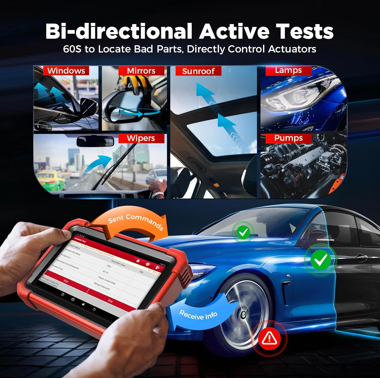2025 Запуск X431 CRP919XBT Elite OBD2 беспроводной сканер двунаправленного считывателя кода 2-летние Бесплатные обновления с более чем 35 услугами