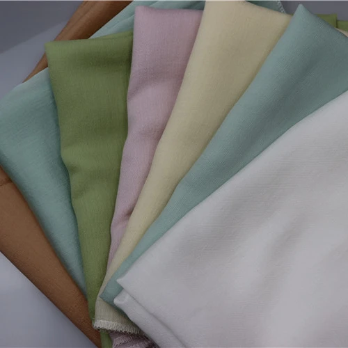 Different Types Solid Color 80% Tencel 20% Polyester Fabric Base Cloth Delicate Textile Fabric