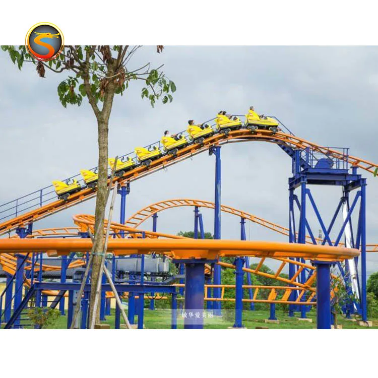
High profit spinning suspended family roller coaster crazy carnival rides track train roller coaster 