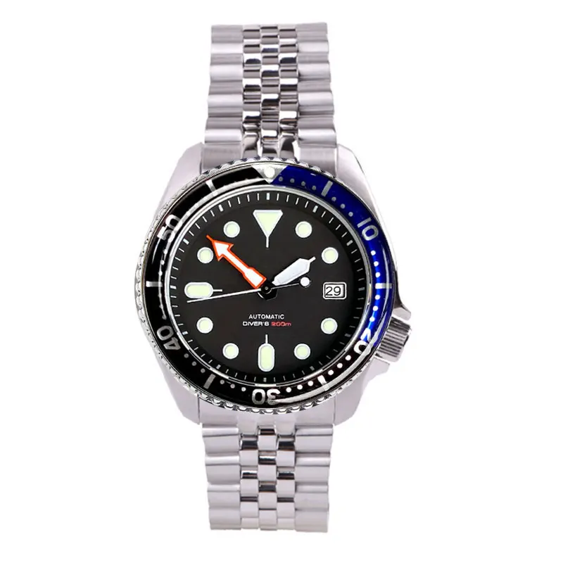 MOQ 1 шт. автоматические часы тандорио SKX 3 8 для мужчин 20 бар NH35A Стальные наручные 41 мм спортивные стрела сапфир Reloj