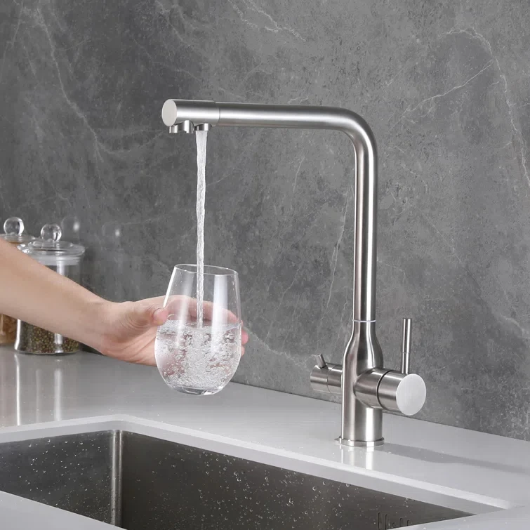 sus304 2 way faucet 2 handle kitchen tap classic water filter water purifier faucet water pure faucet