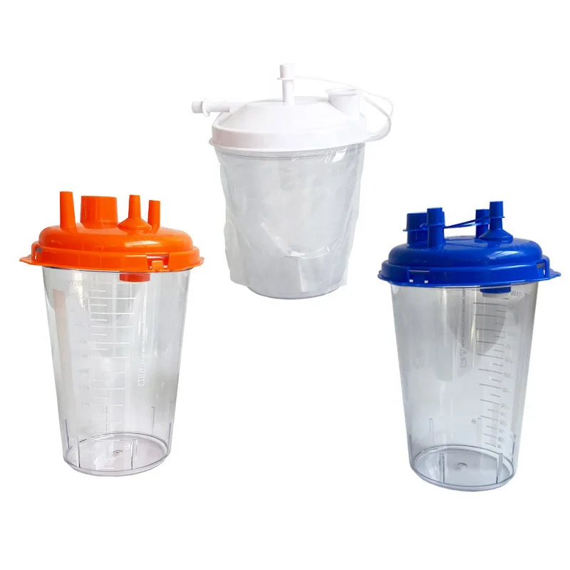Hot Selling Suction Bottle Negative Pressure Vacuum Drainage Collection Suction Plastic 800CC 1000cc