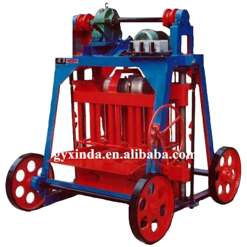 Big Mobile Cement Brick Block Making Machine Fly Ash High Output Bock Machine
