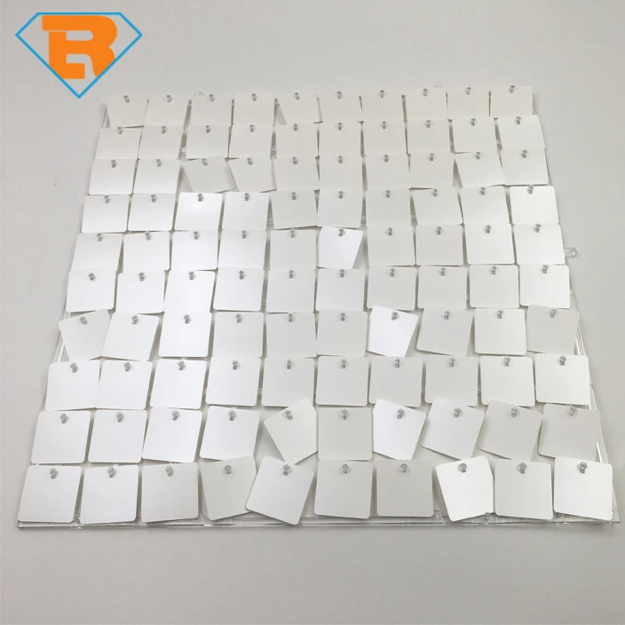 Matte White Square Sequin Shimmer Wall Backdrop Panel 3D Photo Backdrop Wedding Birthday Party Event Background Wallpaper Decor