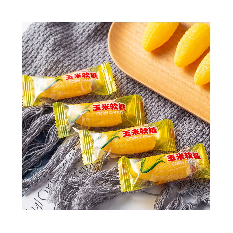 custom fish oval heart delicious snack shaped Wholesale soft Gummy Corn candy