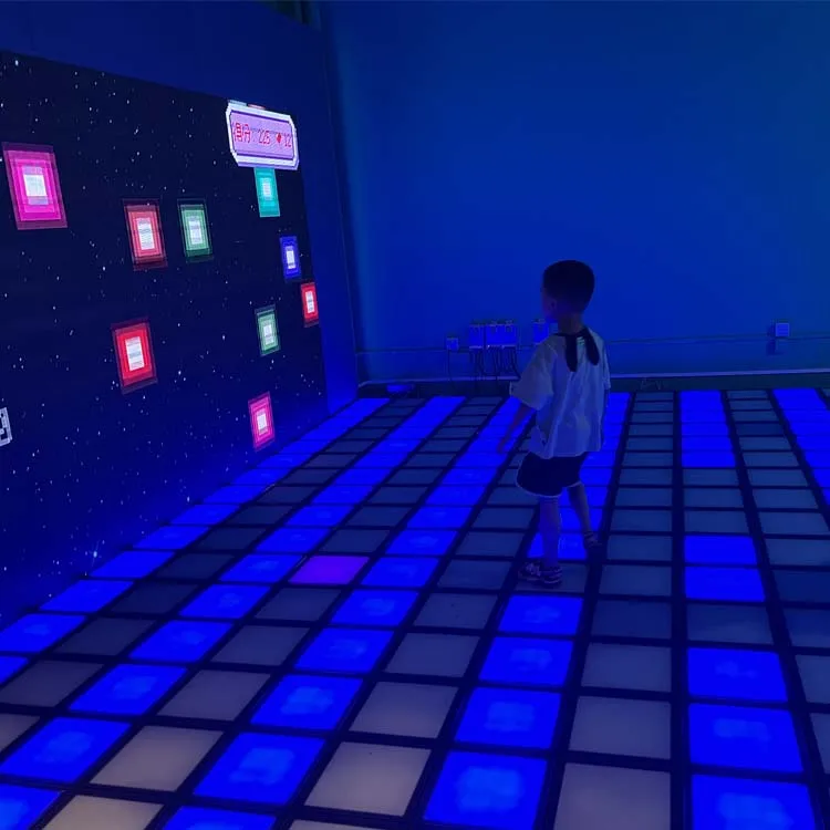 Детская игра танцевальные панели зеркальная плитка сценическая дискотека ночной клуб диджея 3d пиксель свадьба Интерактивная светодиодная подсветка для танцпола