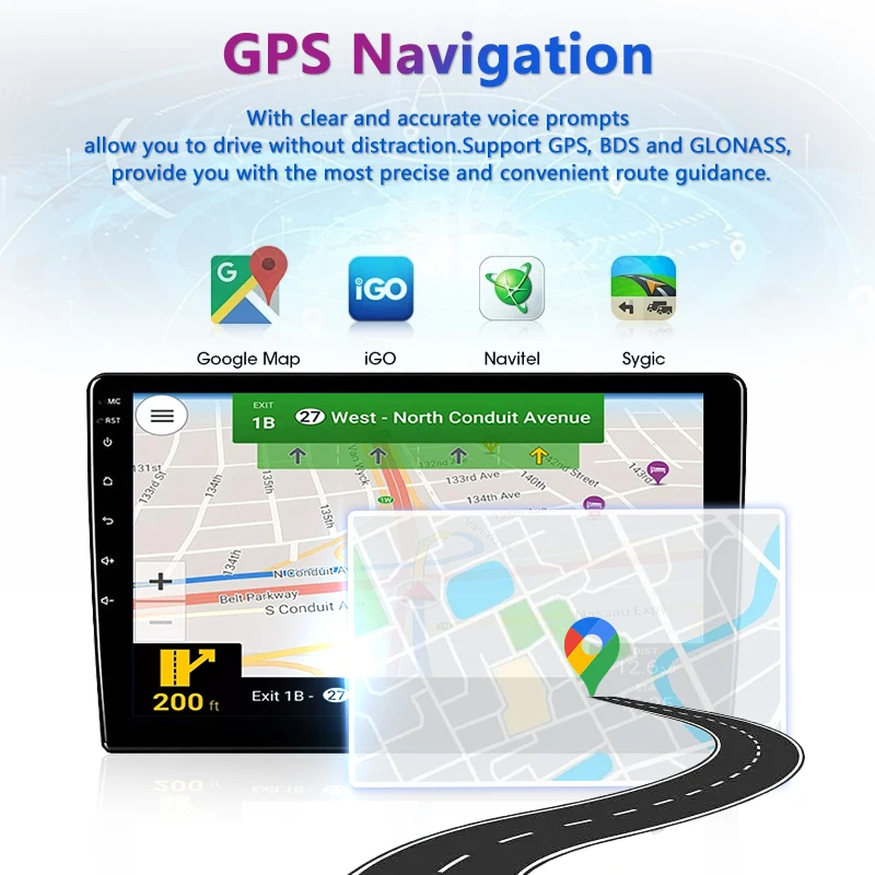 Factory L1pro 32GB 7/9/10 Inch Universal IPS Screen Stereo Radio 1 Din  Android12 Car DVD Player Touch Screen Carplay WIFI GPS