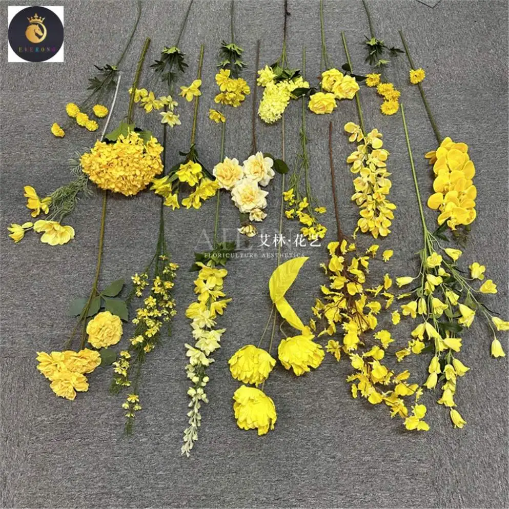 Yellow Flower wedding flower bouquet emulational flower decoration wedding sunflower