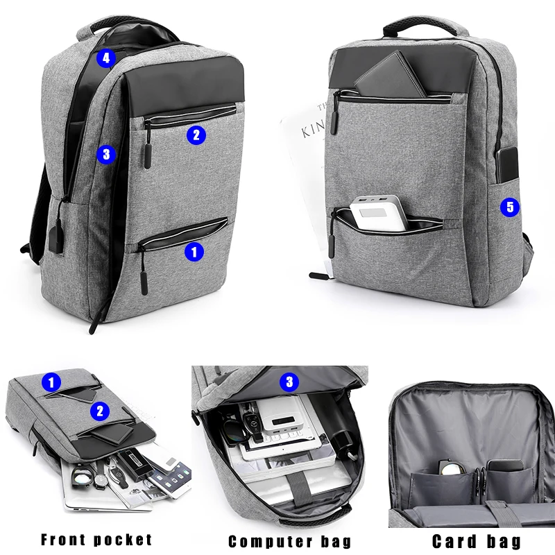 backpack smart 15.6 inch light usb Backpack Bags for men wholesale charging polyester school flight carry-on travelling backpack