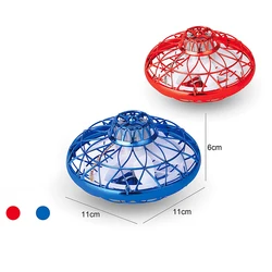 Mini Helicopter Gyratory Aircraft Fidget Hand Control Induction Ufo light spinning  flying ball