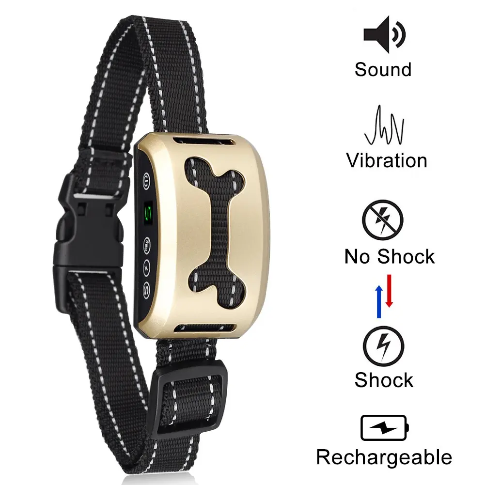 Beeper Smart Vibrate Shock Choke E Electric Dog Collar For Dog