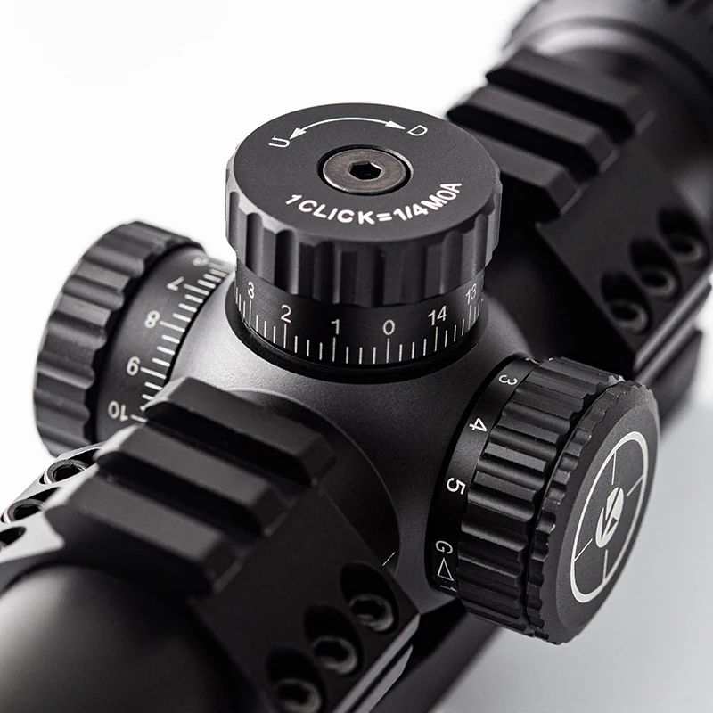 Compact Scope 1.2-6X24  Tactical Hunting scopes   with Illuminated and  self Lock Optical Sights For Outdoor Actives